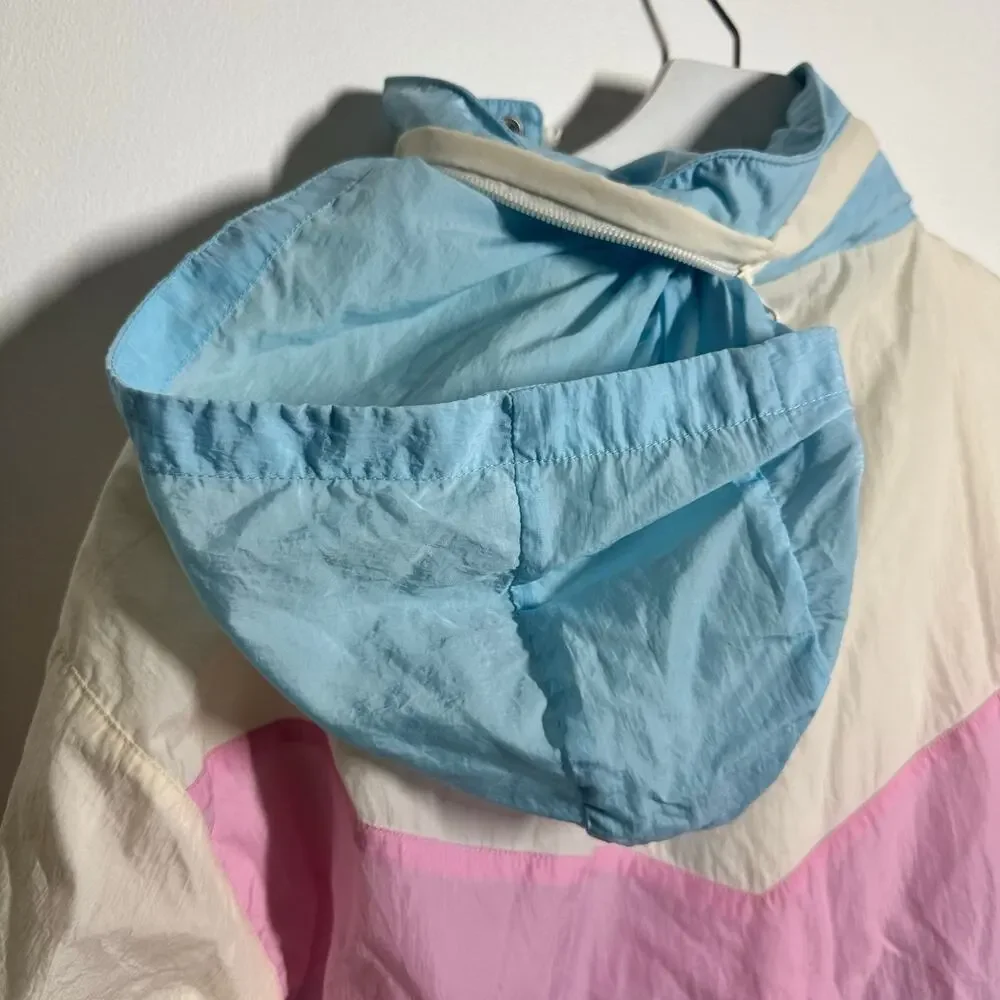 Southern Shirt Co. Kelly Colorblock Retro Windbreaker Women S 90s Momcore Pastel
